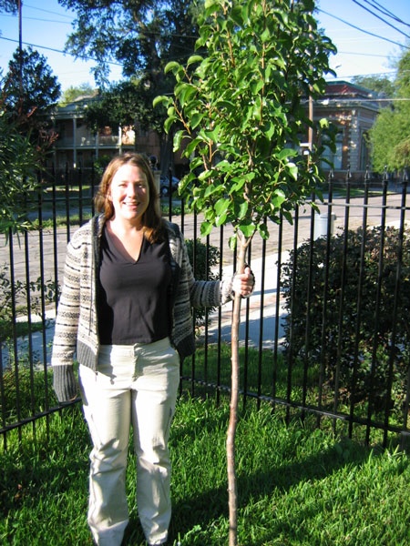 Kristina and her tree (c.1994)