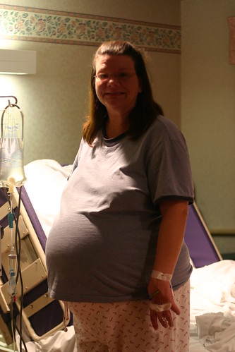 right before the triplets were born