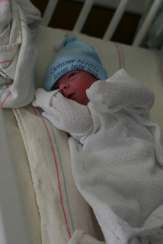 Oliver in his going home outfit