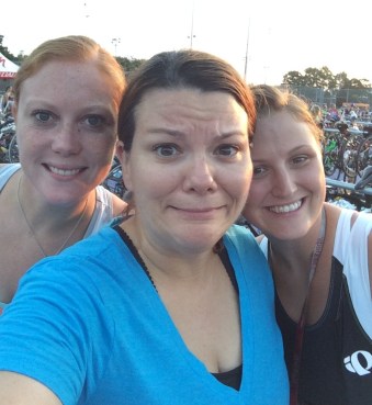 Nervous pre-race selfie